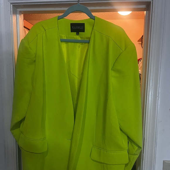 Eloquii Jackets & Blazers - Key Lime Blazer (Brand New)
